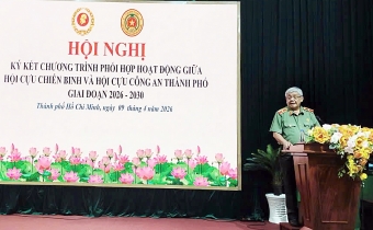 Hội Cựu Chiến binh và Hội Cựu CAND TP.HCM ký kết chương trình phối hợp hoạt động giai đoạn 2026-2030