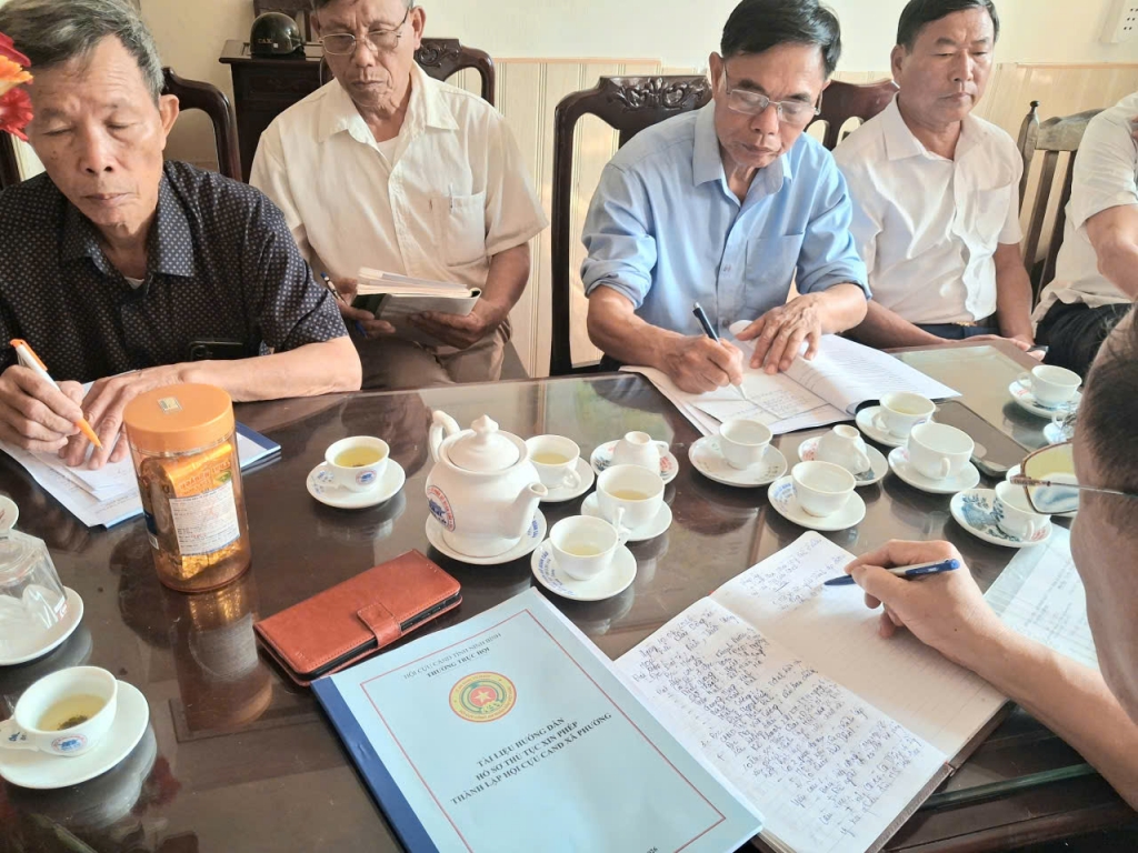 Ninh Bình: Nhiều Chi hội Cựu CAND xã đồng loạt triển khai thực hiện Điều lệ sửa đổi, bổ sung