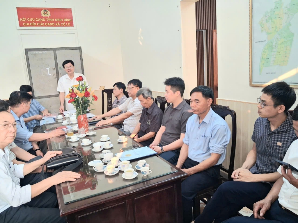 Ninh Bình: Nhiều Chi hội Cựu CAND xã đồng loạt triển khai thực hiện Điều lệ sửa đổi, bổ sung