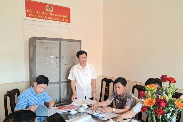 Ninh Bình: Nhiều Chi hội Cựu CAND xã đồng loạt triển khai thực hiện Điều lệ sửa đổi, bổ sung