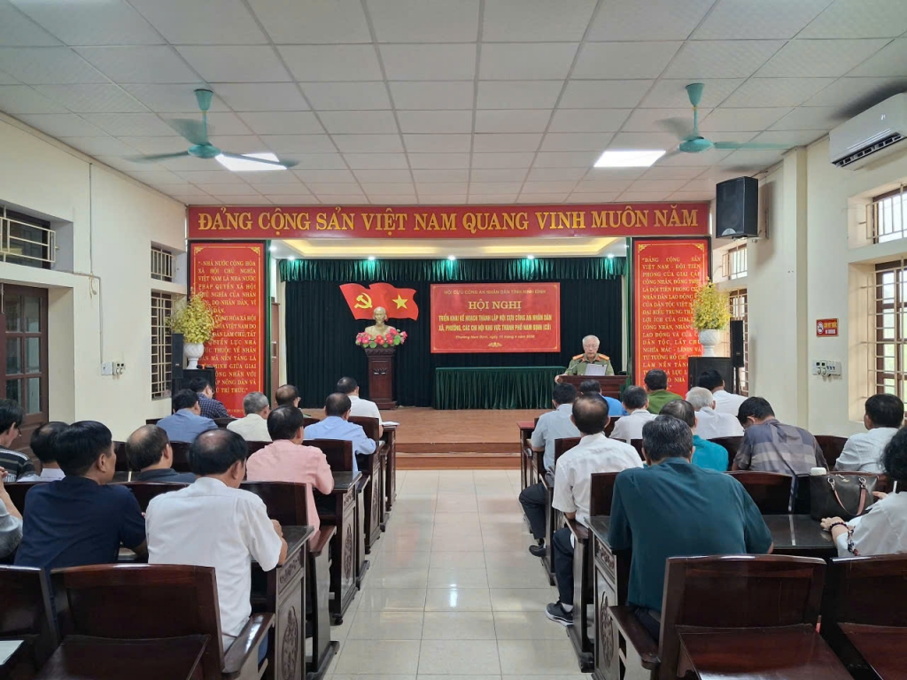 Hội Cựu CAND tỉnh Ninh Bình khu vực tỉnh Nam Định cũ tổ chức Hội nghị quán triệt, triển khai thực hiện Điều lệ sửa đổi, bổ sung