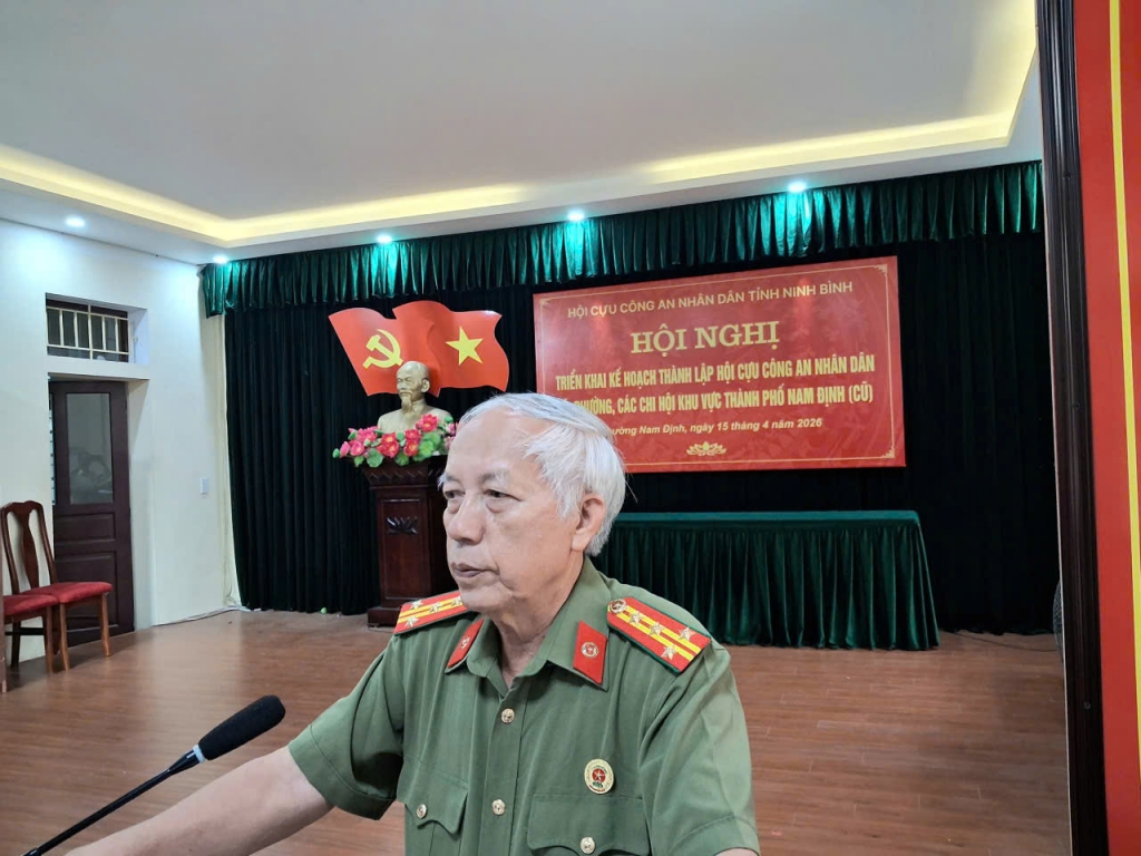 Hội Cựu CAND tỉnh Ninh Bình khu vực tỉnh Nam Định cũ tổ chức Hội nghị quán triệt, triển khai thực hiện Điều lệ sửa đổi, bổ sung