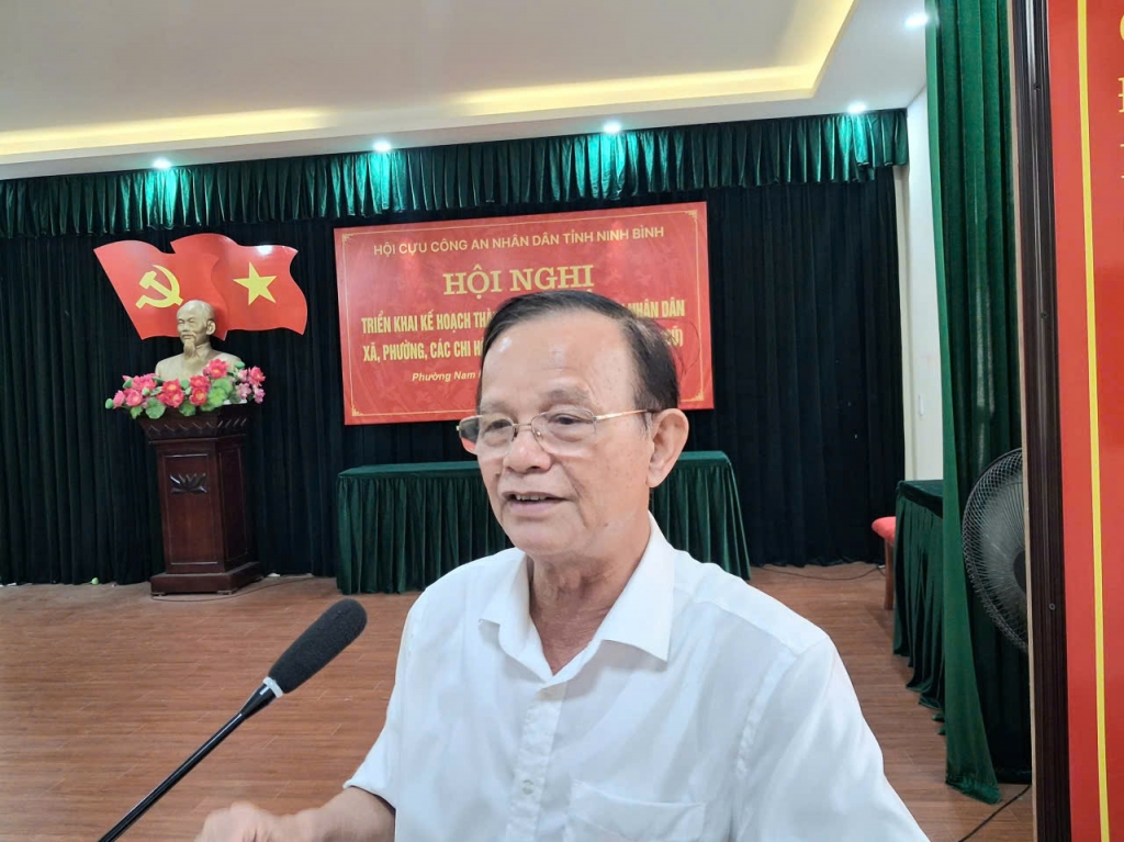 Hội Cựu CAND tỉnh Ninh Bình khu vực tỉnh Nam Định cũ tổ chức Hội nghị quán triệt, triển khai thực hiện Điều lệ sửa đổi, bổ sung