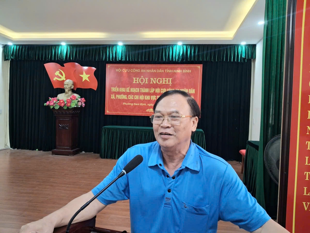 Hội Cựu CAND tỉnh Ninh Bình khu vực tỉnh Nam Định cũ tổ chức Hội nghị quán triệt, triển khai thực hiện Điều lệ sửa đổi, bổ sung