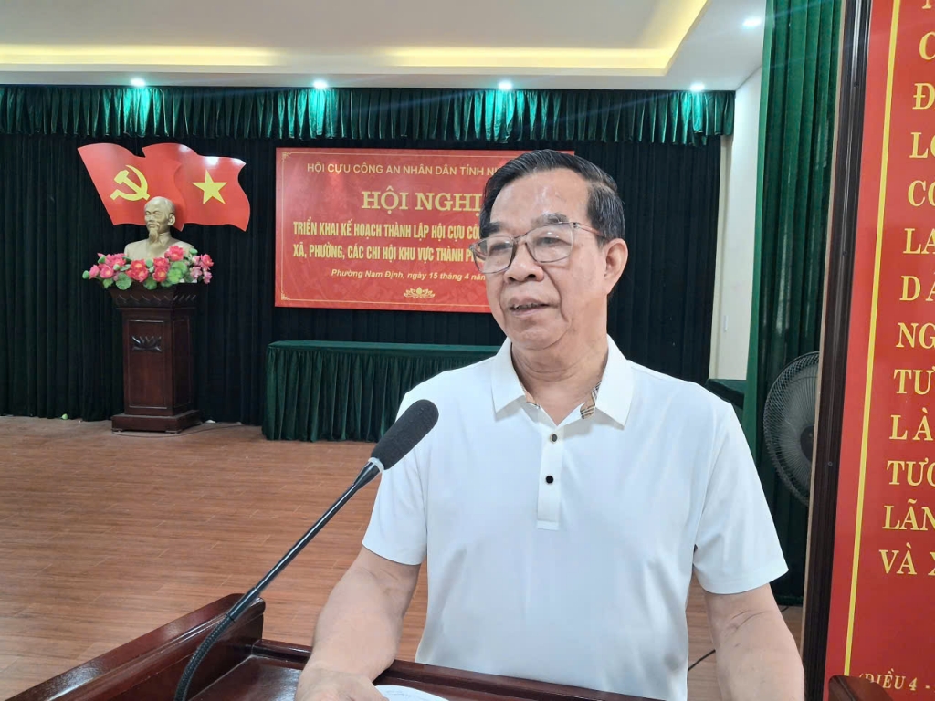 Hội Cựu CAND tỉnh Ninh Bình khu vực tỉnh Nam Định cũ tổ chức Hội nghị quán triệt, triển khai thực hiện Điều lệ sửa đổi, bổ sung