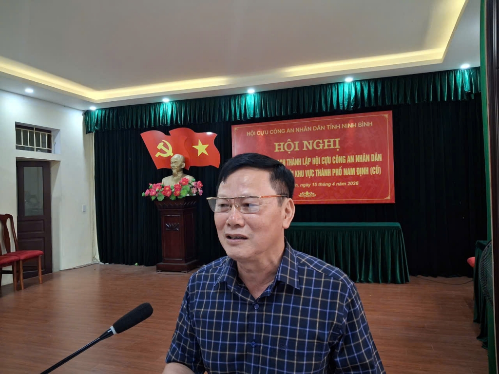 Hội Cựu CAND tỉnh Ninh Bình khu vực tỉnh Nam Định cũ tổ chức Hội nghị quán triệt, triển khai thực hiện Điều lệ sửa đổi, bổ sung