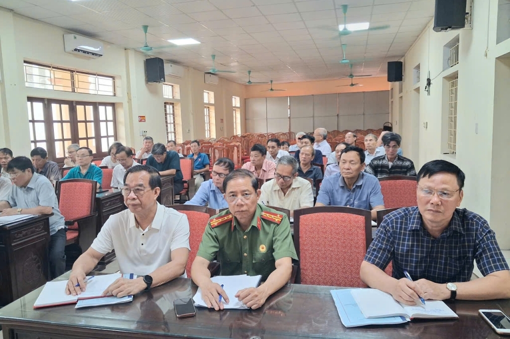 Hội Cựu CAND tỉnh Ninh Bình khu vực tỉnh Nam Định cũ tổ chức Hội nghị quán triệt, triển khai thực hiện Điều lệ sửa đổi, bổ sung