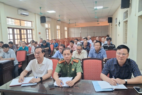 Hội Cựu CAND tỉnh Ninh Bình khu vực tỉnh Nam Định cũ tổ chức Hội nghị quán triệt, triển khai thực hiện Điều lệ sửa đổi, bổ sung