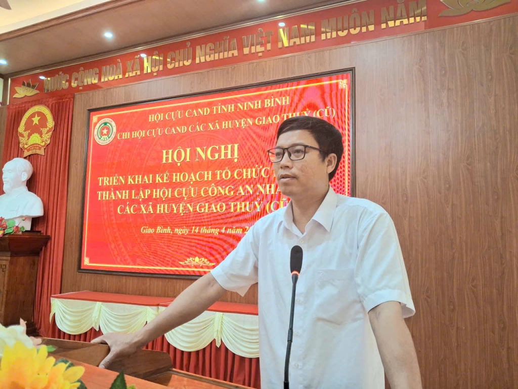 Ninh Bình: Chi hội Cựu CAND các xã khu vực Giao Thủy cũ tổ chức Hội nghị triển khai thực hiện Điều lệ sửa đổi, bổ sung