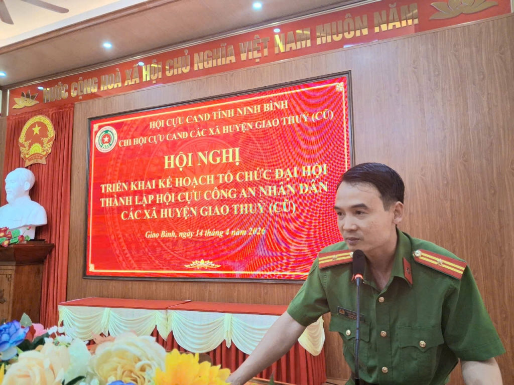 Ninh Bình: Chi hội Cựu CAND các xã khu vực Giao Thủy cũ tổ chức Hội nghị triển khai thực hiện Điều lệ sửa đổi, bổ sung