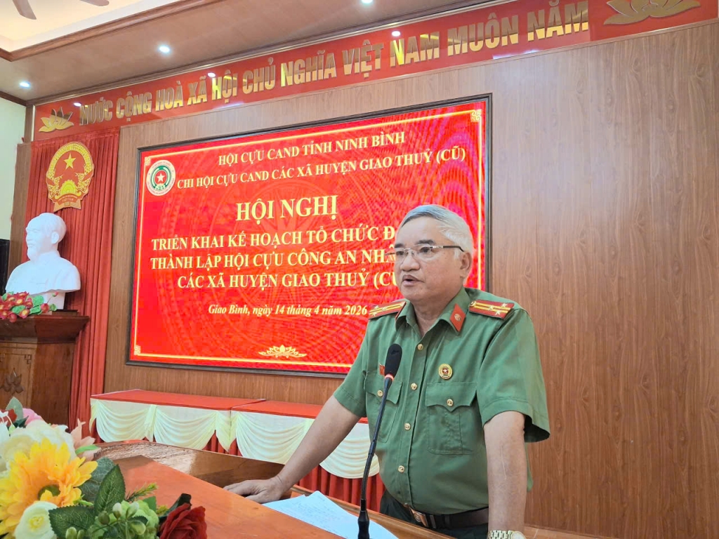 Ninh Bình: Chi hội Cựu CAND các xã khu vực Giao Thủy cũ tổ chức Hội nghị triển khai thực hiện Điều lệ sửa đổi, bổ sung