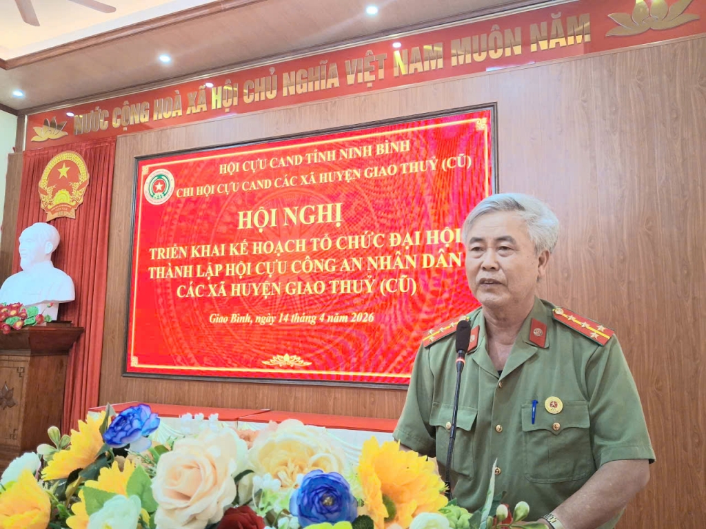 Ninh Bình: Chi hội Cựu CAND các xã khu vực Giao Thủy cũ tổ chức Hội nghị triển khai thực hiện Điều lệ sửa đổi, bổ sung