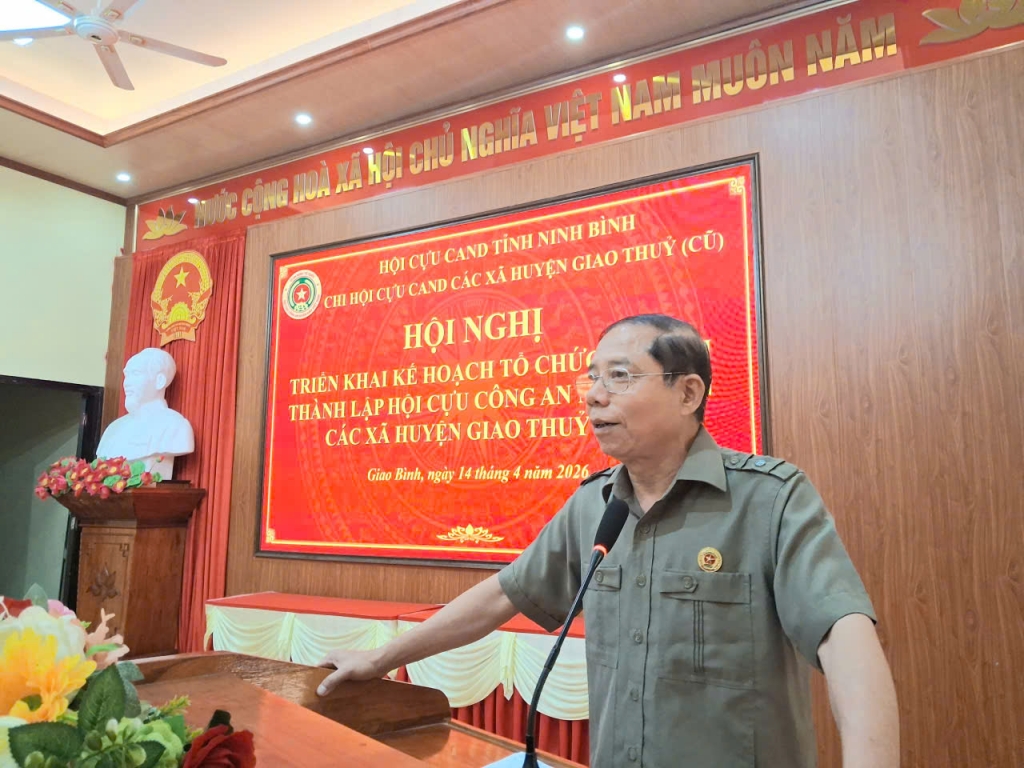 Ninh Bình: Chi hội Cựu CAND các xã khu vực Giao Thủy cũ tổ chức Hội nghị triển khai thực hiện Điều lệ sửa đổi, bổ sung