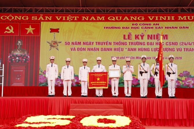 Trường Đại học CSND kỷ niệm 50 năm thành lập và đón nhận danh hiệu Anh hùng LLVTND