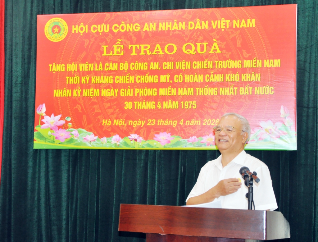 Hội Cựu CAND Việt Nam tri ân cán bộ Công an chi viện chiến trường miền Nam