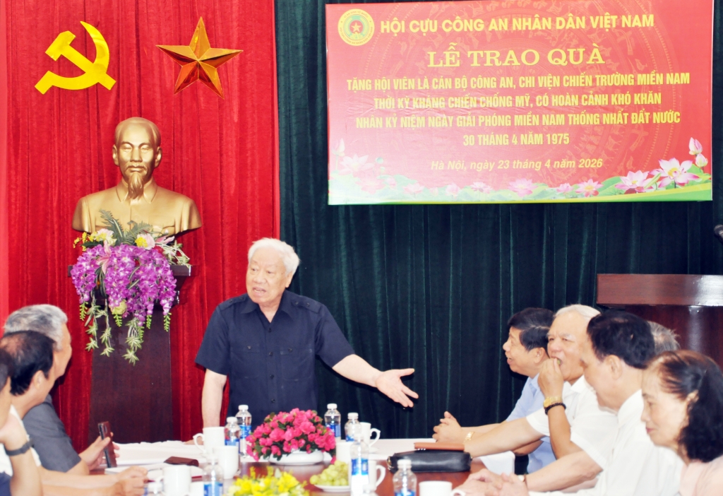 Hội Cựu CAND Việt Nam tri ân cán bộ Công an chi viện chiến trường miền Nam