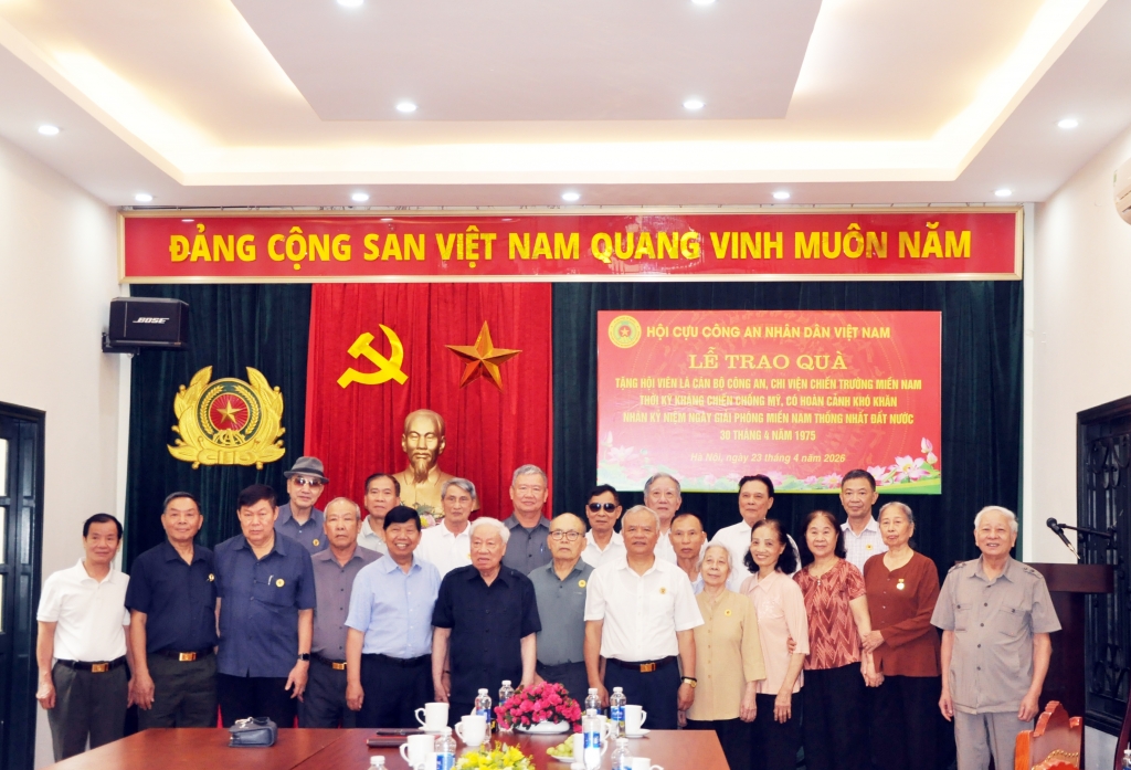 Hội Cựu CAND Việt Nam tri ân cán bộ Công an chi viện chiến trường miền Nam