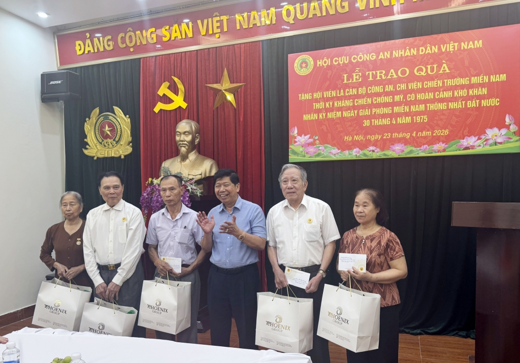 Hội Cựu CAND Việt Nam tri ân cán bộ Công an chi viện chiến trường miền Nam
