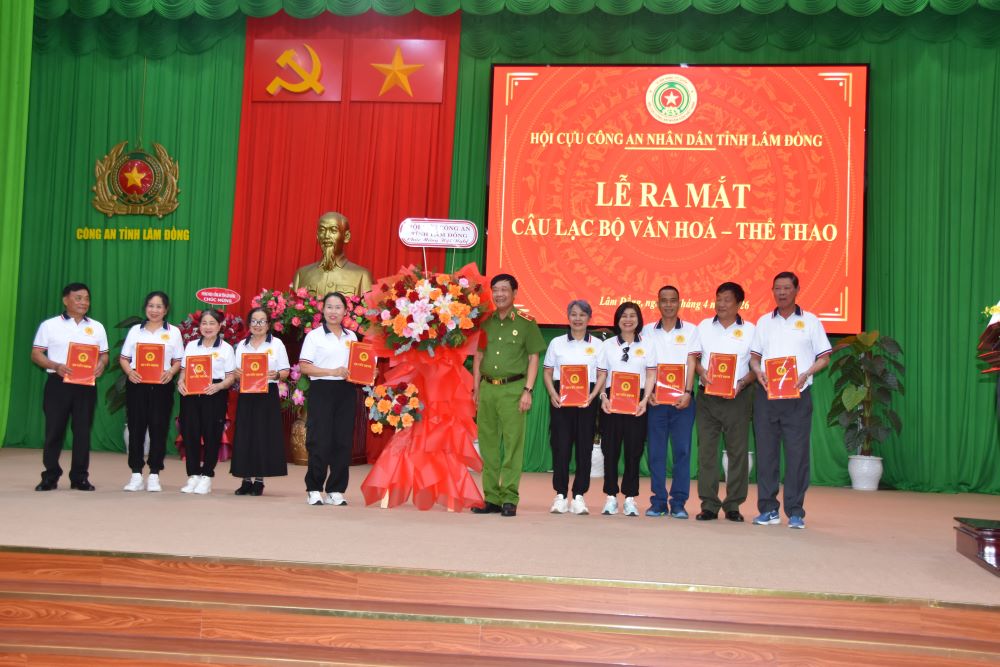 Hội Cựu CAND tỉnh Lâm Đồng ra mắt Câu lạc bộ Văn hóa - Thể thao