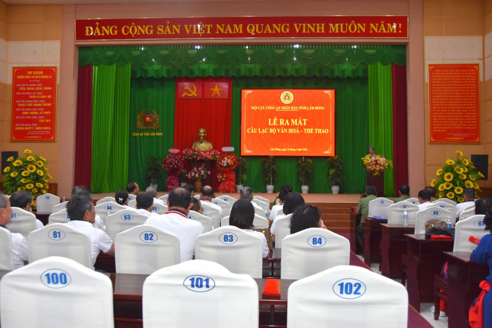 Hội Cựu CAND tỉnh Lâm Đồng ra mắt Câu lạc bộ Văn hóa - Thể thao