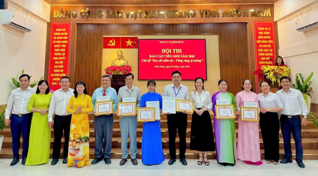 Xã Bình Hưng (TP.HCM): Sôi nổi Hội thi Báo cáo viên 
