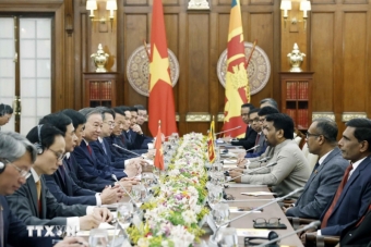 Tổng Bí thư, Chủ tịch nước Tô Lâm hội đàm với Tổng thống Sri Lanka