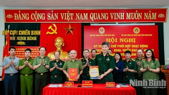 Ninh Bình: Hội Cựu Chiến binh và Hội Cựu CAND tỉnh ký kết Quy chế phối hợp hoạt động giai đoạn 2026-2030