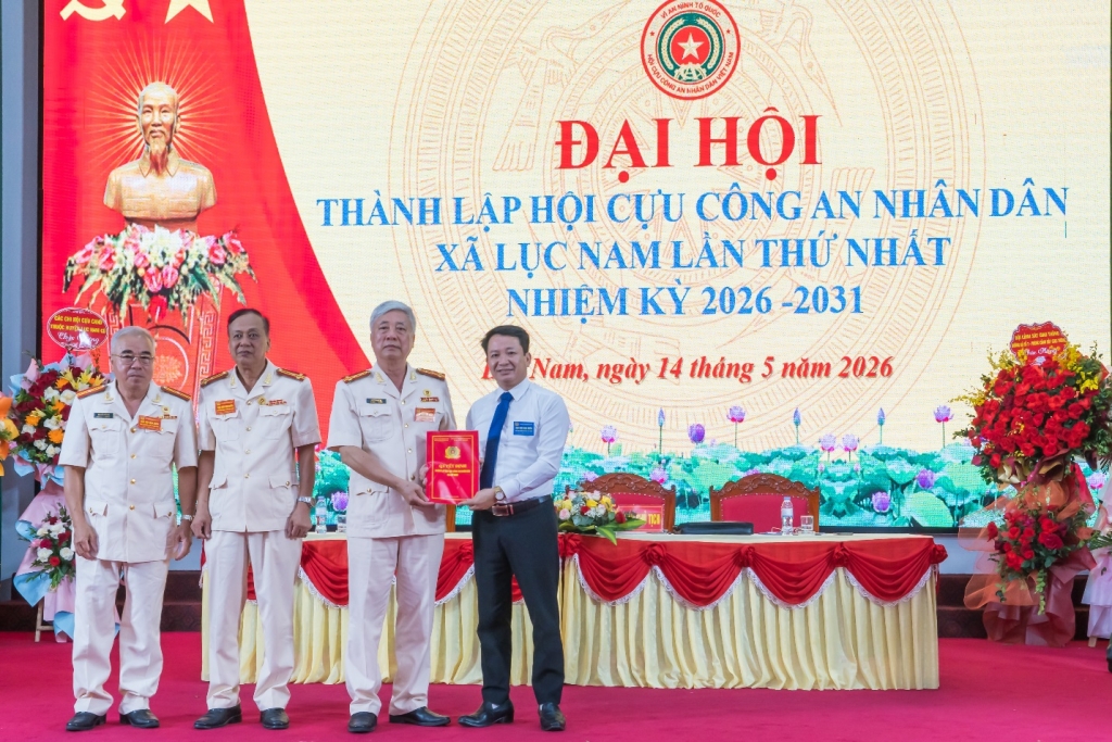 Thành lập Hội Cựu CAND xã Lục Nam, tỉnh Bắc Ninh nhiệm kỳ 2026 – 2031