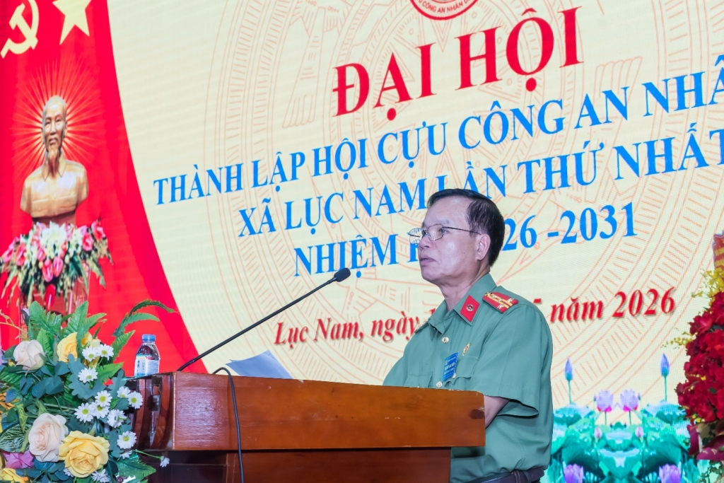 Thành lập Hội Cựu CAND xã Lục Nam, tỉnh Bắc Ninh nhiệm kỳ 2026 – 2031
