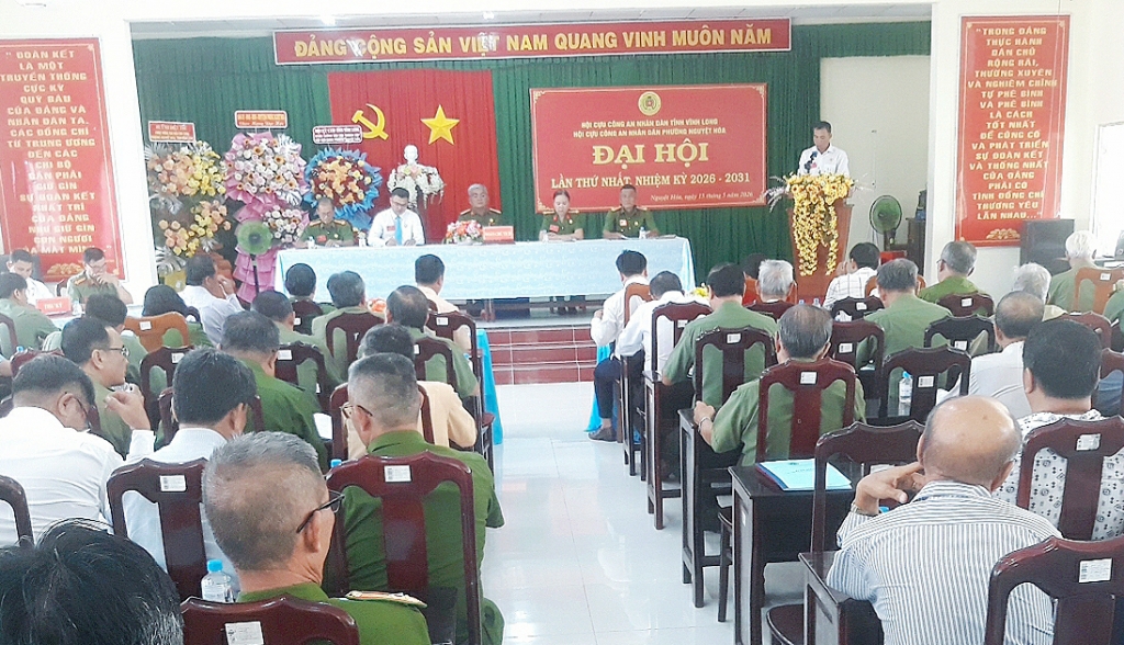 Vĩnh Long: Thành lập Hội Cựu CAND phường Nguyệt Hóa nhiệm kỳ 2026 - 2031