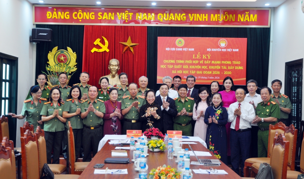 Khẳng định vai trò của Hội Cựu CAND Việt Nam và Hội Khuyến học Việt Nam trong xây dựng xã hội học tập