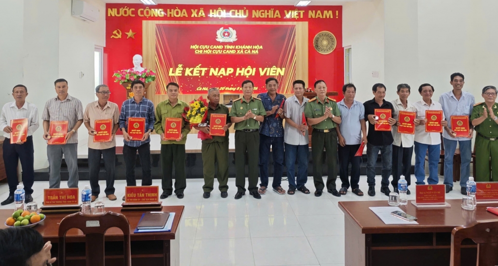 Khánh Hòa: Thành lập Chi hội Cựu CAND xã Cà Ná