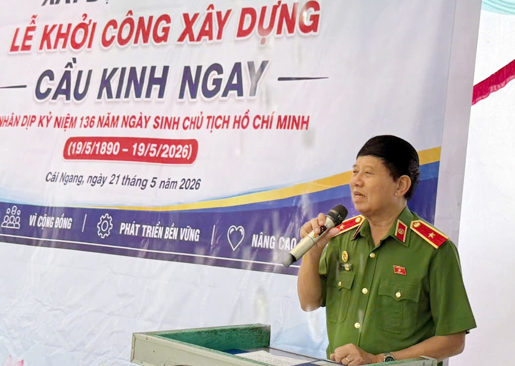 Hội Cựu CAND Việt Nam kết nối, khởi công xây dựng cầu Kinh Ngay tại Vĩnh Long