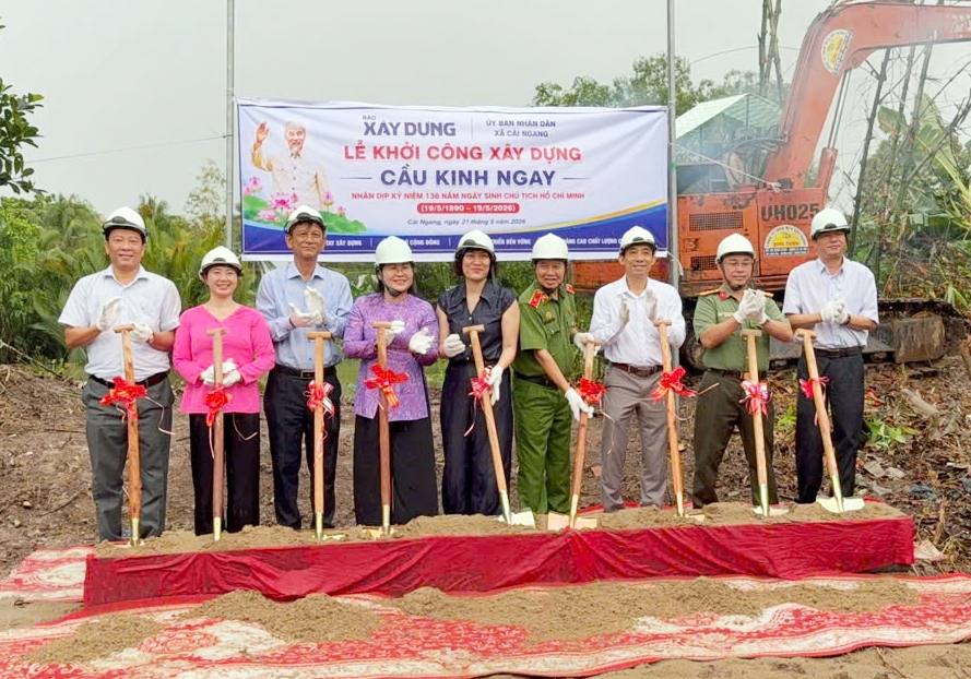 Hội Cựu CAND Việt Nam kết nối, khởi công xây dựng cầu Kinh Ngay tại Vĩnh Long