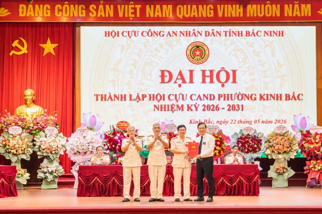 Bắc Ninh: Thành lập Hội Cựu CAND phường Kinh Bắc, nhiệm kỳ 2026 - 2031