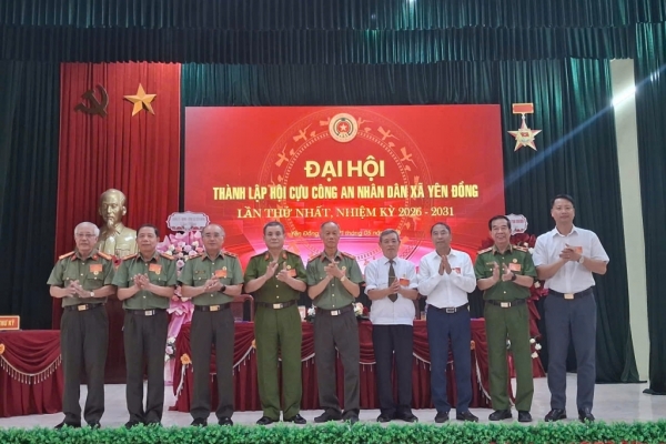 Ninh Bình: Thành lập Hội Cựu CAND xã Yên Đồng, nhiệm kỳ 2026 – 2031