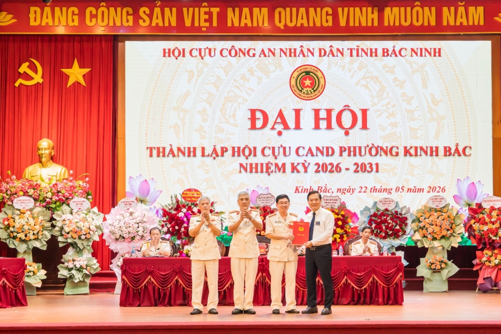 Bắc Ninh: Thành lập Hội Cựu CAND phường Kinh Bắc, nhiệm kỳ 2026 - 2031