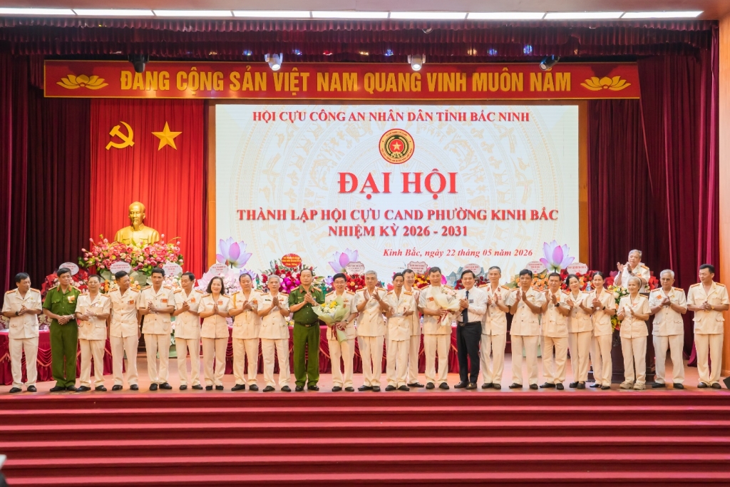 Bắc Ninh: Thành lập Hội Cựu CAND phường Kinh Bắc, nhiệm kỳ 2026 - 2031