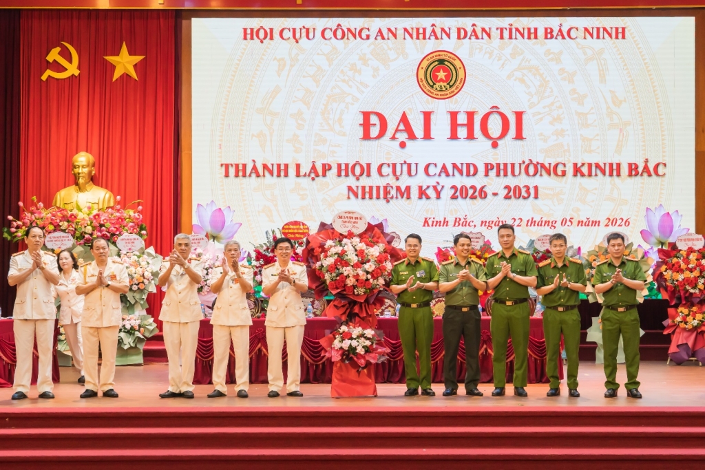 Bắc Ninh: Thành lập Hội Cựu CAND phường Kinh Bắc, nhiệm kỳ 2026 - 2031