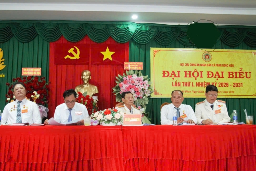 Cà Mau: Hội Cựu CAND xã Phan Ngọc Hiển tổ chức Đại hội đại biểu lần thứ nhất, nhiệm kỳ 2026 - 2031