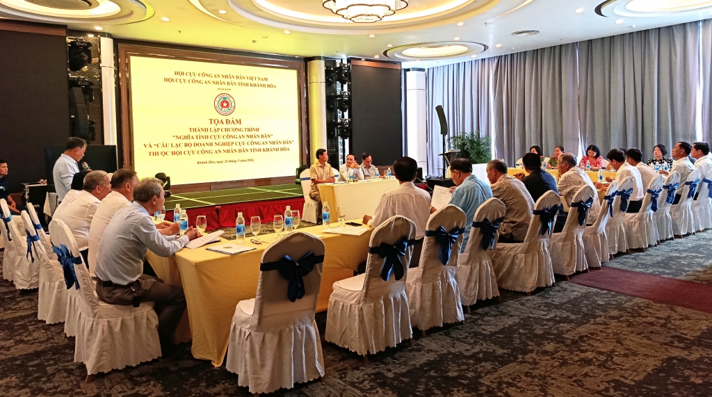 Tọa đàm Thành lập Câu lạc bộ Doanh nghiệp Cựu CAND tỉnh Khánh Hòa và triển khai hoạt động nghĩa tình