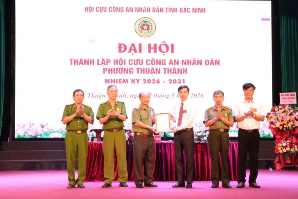 Bắc Ninh: Thành lập Hội Cựu CAND phường Thuận Thành, nhiệm kỳ 2026 - 2031