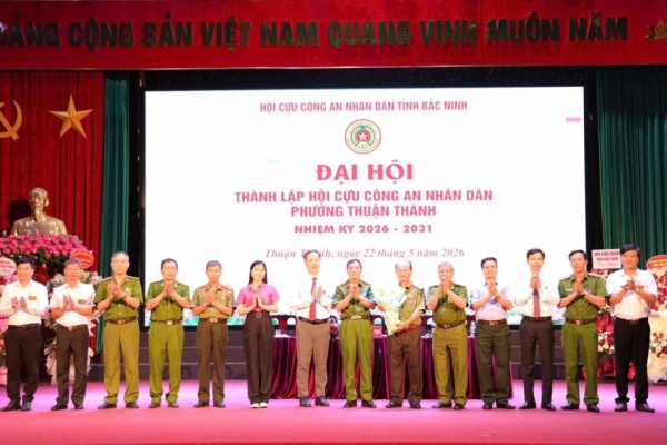 Bắc Ninh: Thành lập Hội Cựu CAND phường Thuận Thành, nhiệm kỳ 2026 - 2031