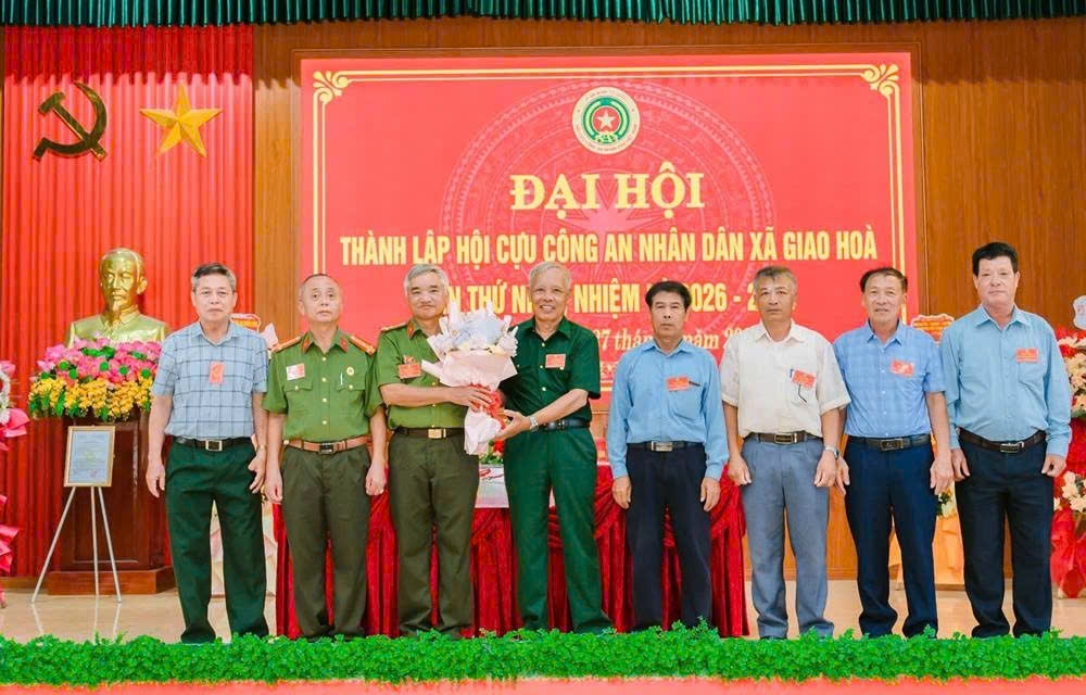 Ninh Bình: Thành lập Hội Cựu CAND xã Giao Hòa, nhiệm kỳ 2026 - 2030