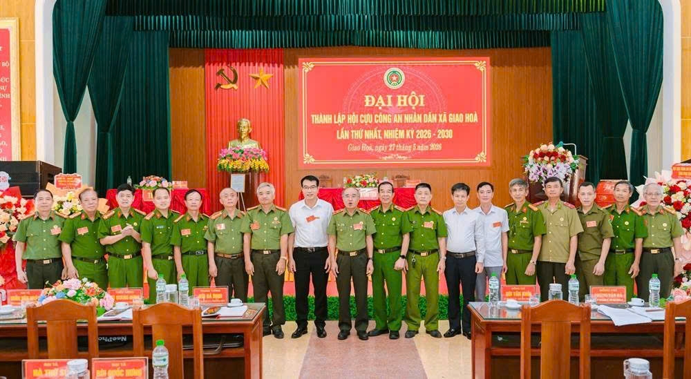 Ninh Bình: Thành lập Hội Cựu CAND xã Giao Hòa, nhiệm kỳ 2026 - 2030
