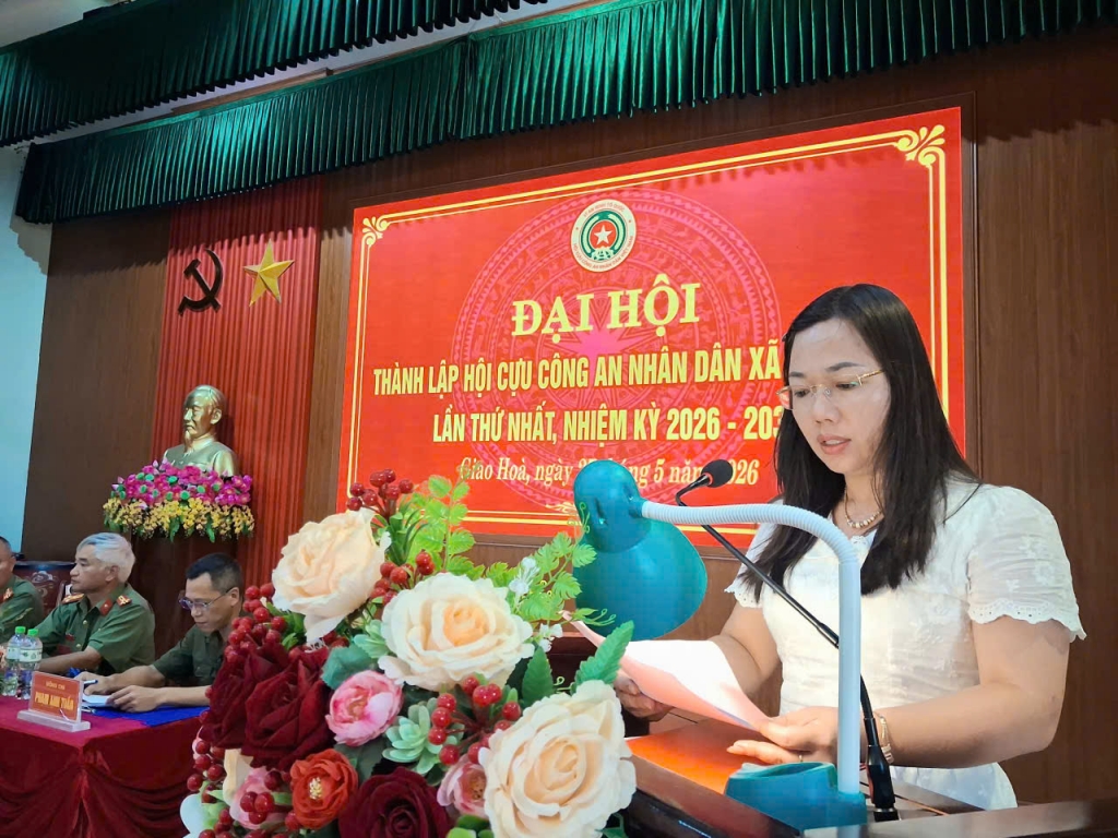 Ninh Bình: Thành lập Hội Cựu CAND xã Giao Hòa, nhiệm kỳ 2026 - 2030