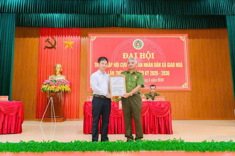 Ninh Bình: Thành lập Hội Cựu CAND xã Giao Hòa, nhiệm kỳ 2026 - 2030