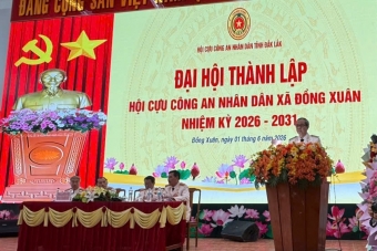 Đắk Lắk: Thành lập Hội Cựu CAND xã Đồng Tâm, nhiệm kỳ 2026 - 2031
