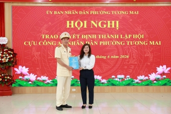 Hà Nội: Thành lập Hội Cựu CAND phường Tương Mai, nhiệm kỳ 2026 - 2031