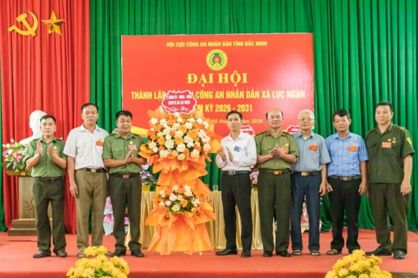 Bắc Ninh: Thành lập Hội Cựu CAND xã Lục Ngạn, nhiệm kỳ 2026 - 2031